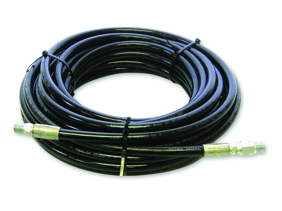 1/4″ Textile Braid 4400 PSI Black Smooth Hose