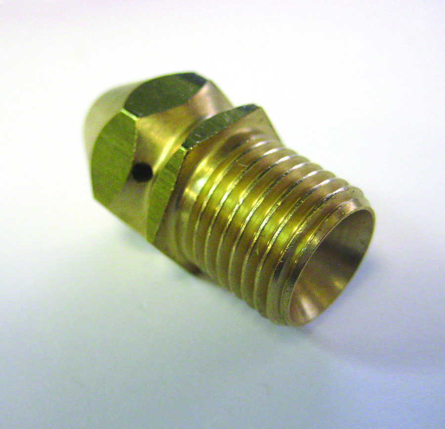 Non-Rotating Brass Sewer Nozzle