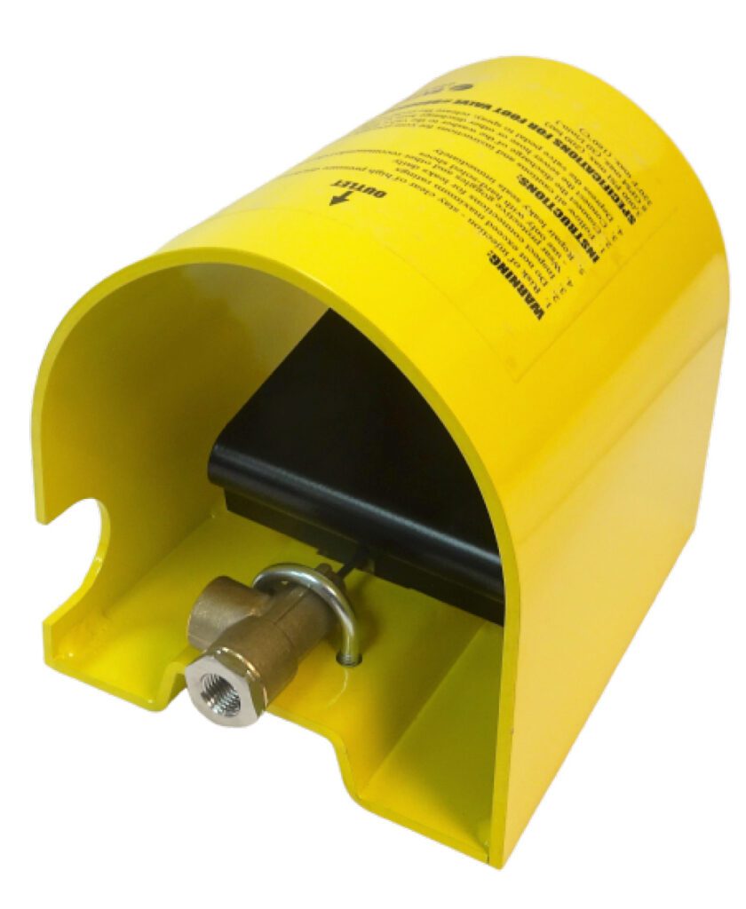 Yellow Foot Actuated Valve