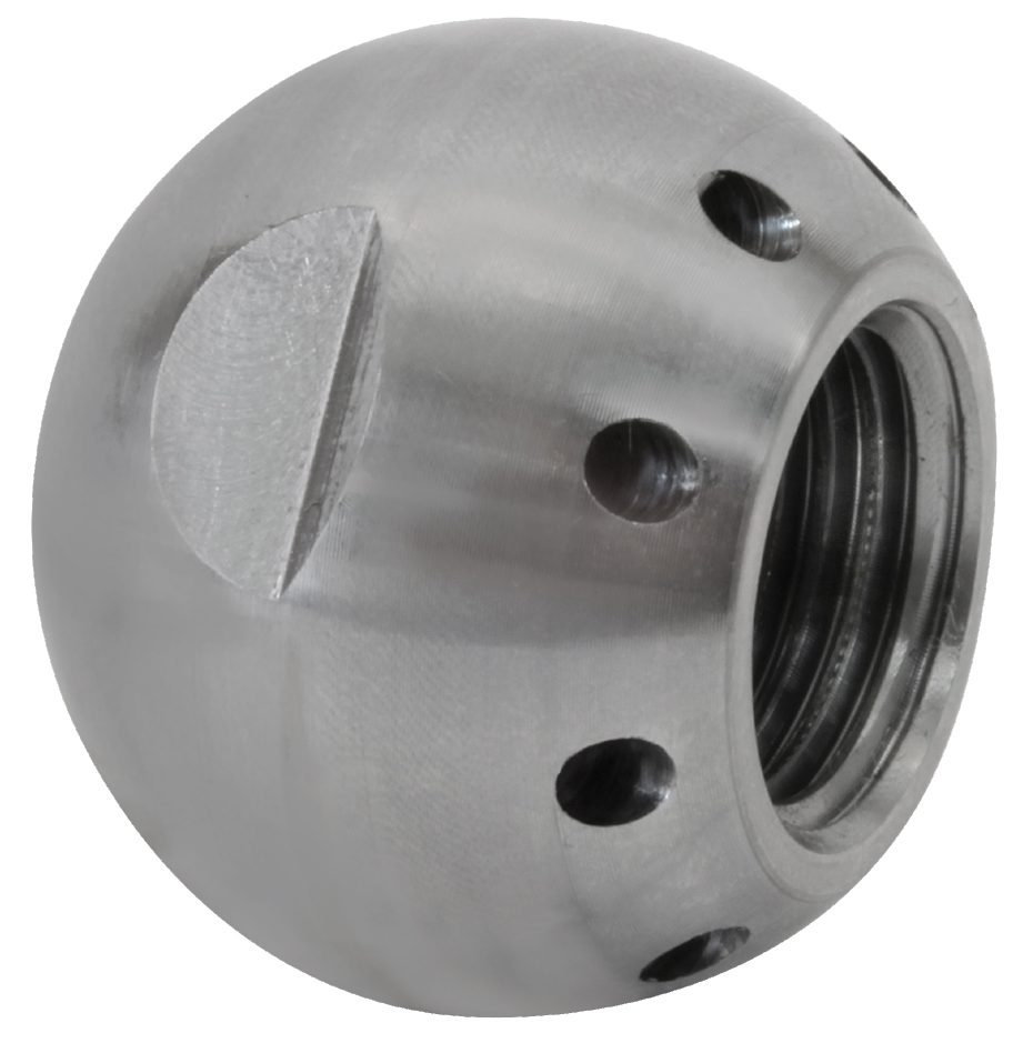 Non-Rotating “Grease Ball” Sewer Nozzle
